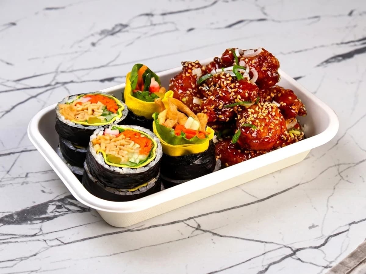 Gimbap + Lee K-Style Fried Chicken Combo